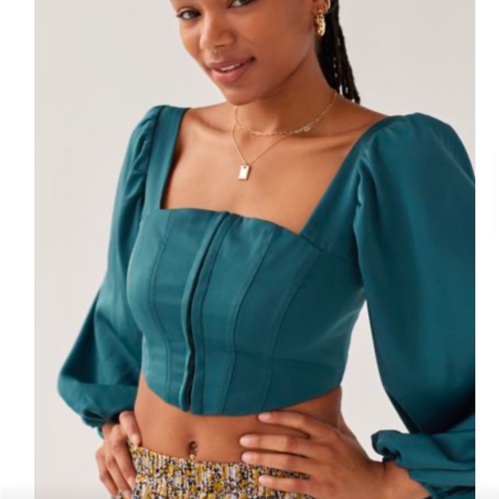 Never worn urban outfitters green top